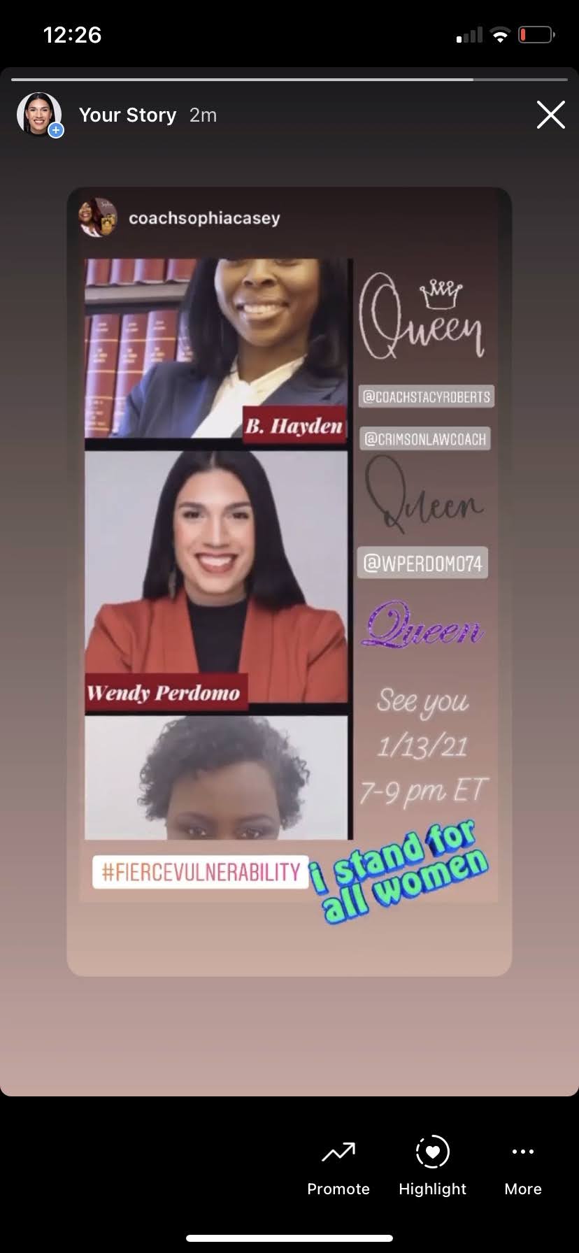 Fierce Vulnerability IG Live with Coach Sophia Casey